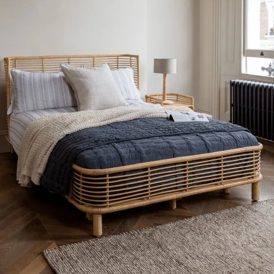 Double Handmade Bed - Vine Woven